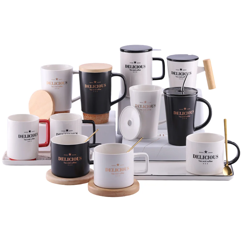 2021 New Arrival Large Nordic Ins Painted Style Coffee Cup Mug Ceramic Set Creative With Wooden Handle And Spoon, Picture shows
2021 New Arrival Large Nordic Ins Painted Style Coffee Cup Mug Ceramic Set Creative With Wooden Handle And Spoon, Picture shows
