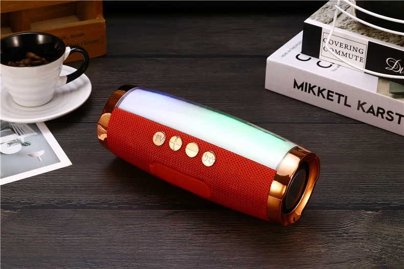 E11 2.0 1200MA 10w hand free call 7inch custom mini portable blue tooth with colors led light tws wireless speakers - ANKUX.COM