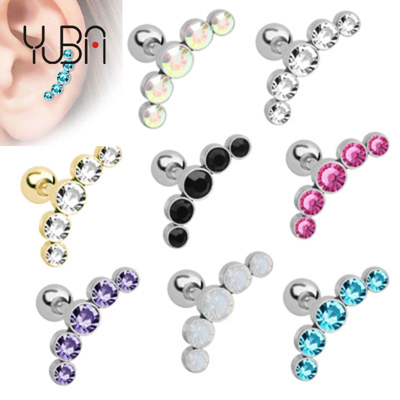 Stainless steel Diamond stud earrings allergy free Pierced body jewelry ear stud, As show
Stainless steel Diamond stud earrings allergy free Pierced body jewelry ear stud, As show
