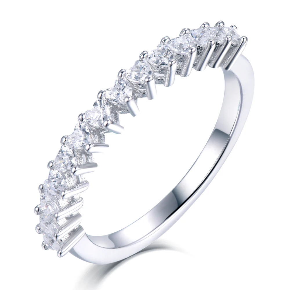 SKA Reduced Design 925 Sterling Silver Jewelry Simple and Elegant Silver Daily Wear Heart Shape Cubic Zirconia Rings
SKA Reduced Design 925 Sterling Silver Jewelry Simple and Elegant Silver Daily Wear Heart Shape Cubic Zirconia Rings