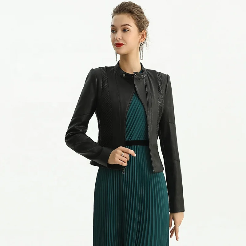 J215 leather jacket women High Quality Fashion Elegant PU leather trench women coat
J215 leather jacket women High Quality Fashion Elegant PU leather trench women coat