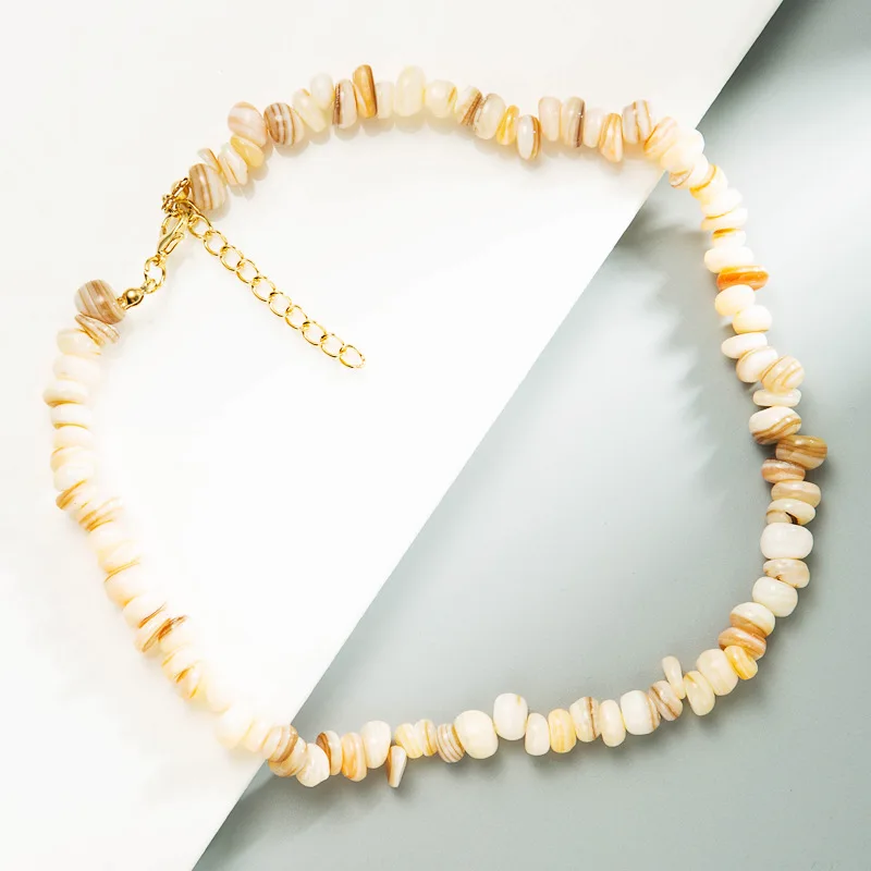 Summer Holiday Geometric Irregular Fresh Natural Shell Choker Necklace Handmade Natural Stone Necklace for Beach
Summer Holiday Geometric Irregular Fresh Natural Shell Choker Necklace Handmade Natural Stone Necklace for Beach