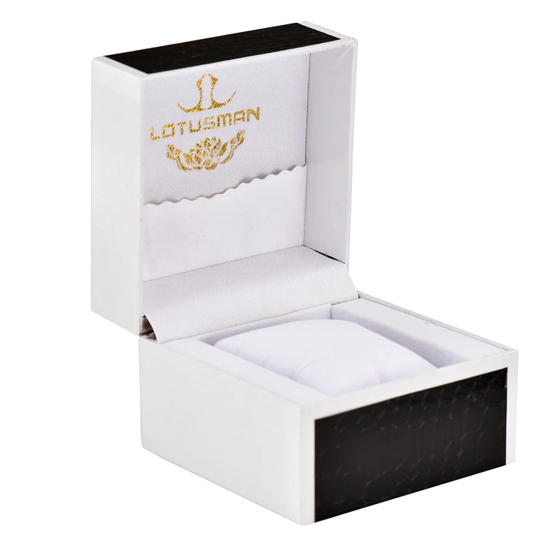 Lotusman in stock elegant black watch box leather square watch package box genuine leather watch box for men
Lotusman in stock elegant black watch box leather square watch package box genuine leather watch box for men