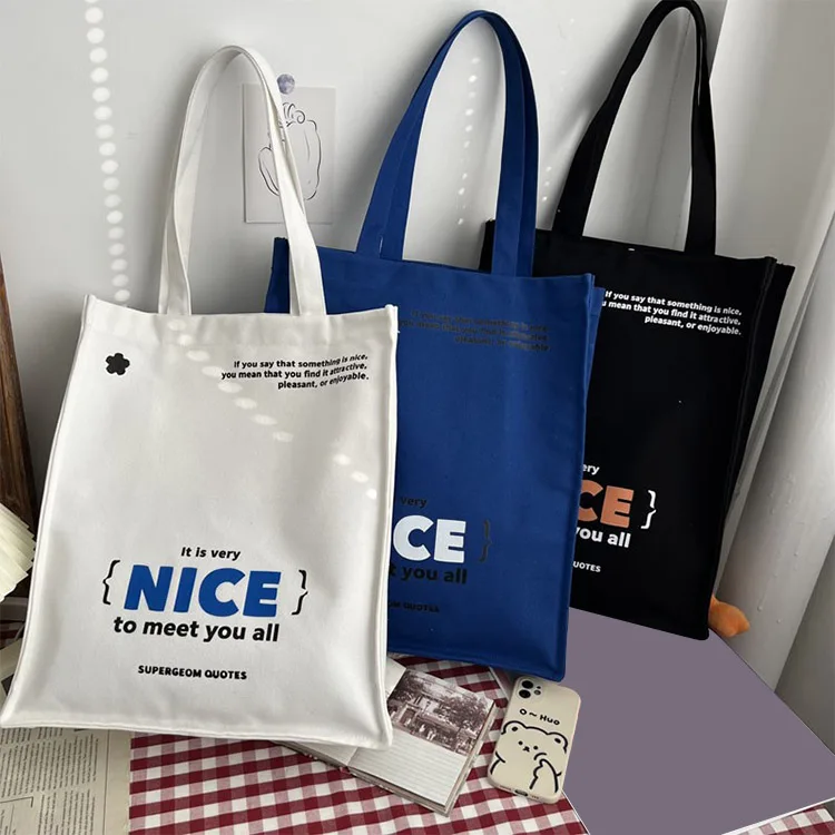 Wholesale cute women's ladies girl fashion outer daily organic tote shipping cotton canvas bag, Customized color
Wholesale cute women's ladies girl fashion outer daily organic tote shipping cotton canvas bag, Customized color