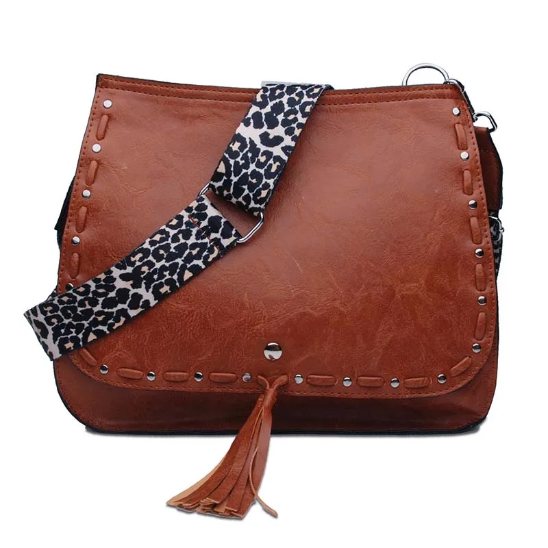 Vegan Leather Messenger Bag with Adjustable Guitar Leopard Strap Crossbody Fashion Shoulder Bag For Women, 4 colors
Vegan Leather Messenger Bag with Adjustable Guitar Leopard Strap Crossbody Fashion Shoulder Bag For Women, 4 colors