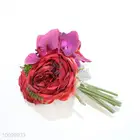 Decorative Flowers Wreaths Artificial Beautiful Artificial Rose And Butterfly Orchid Flower Simulation Flower