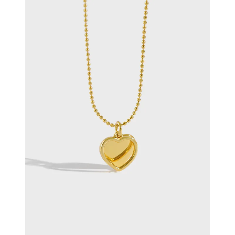 925 Sterling Silver Romantic Sweet Shell Love Pendant Necklace Gold Double Heart Pendant Necklace
925 Sterling Silver Romantic Sweet Shell Love Pendant Necklace Gold Double Heart Pendant Necklace