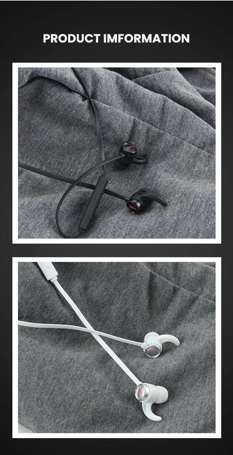 2019 new arrival E9 sweatproof sport neckband earphones super bass stereo wireless in-ear headphones for mobile phone - ANKUX.COM