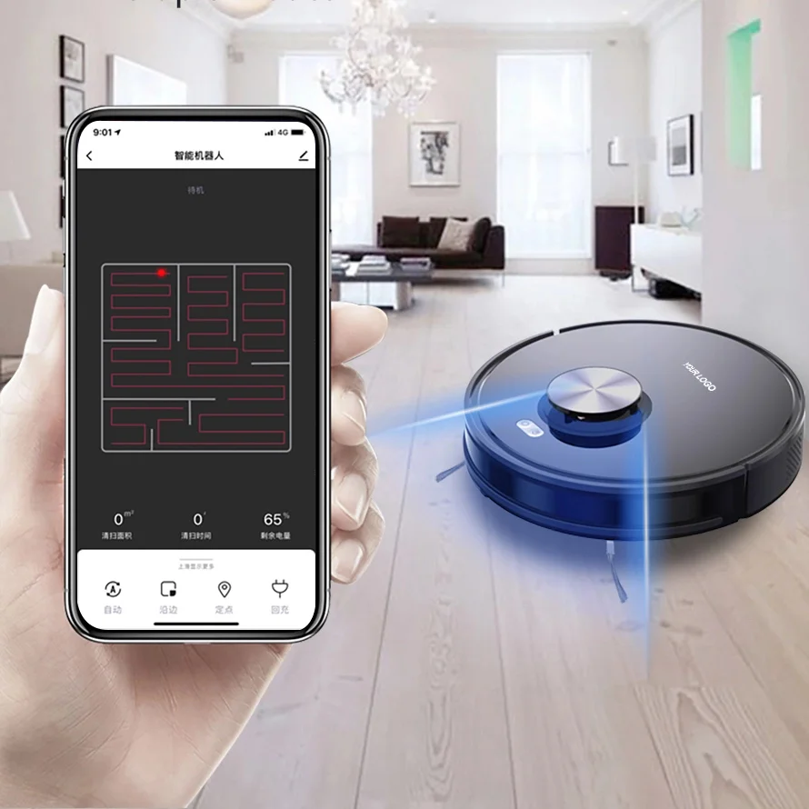 Floor Care Robots Vacuum Cleaner Sweeper Moper Intelligent vacuum cleaner robot Laser Scan Resume Scan Mapping Memorize Smartly
Floor Care Robots Vacuum Cleaner Sweeper Moper Intelligent vacuum cleaner robot Laser Scan Resume Scan Mapping Memorize Smartly