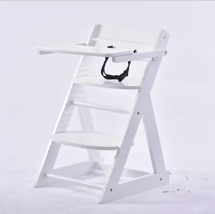Hot Selling Foldable Baby Dinner Chair Solid Wood High Chair Baby Dinning Feeding