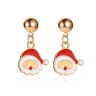 Bell Earrings 2020 Bincho Santa Claus Christmas Tree Rainbow Elk Snowflake Bell Christmas Cartoon Gifts Earrings For Women