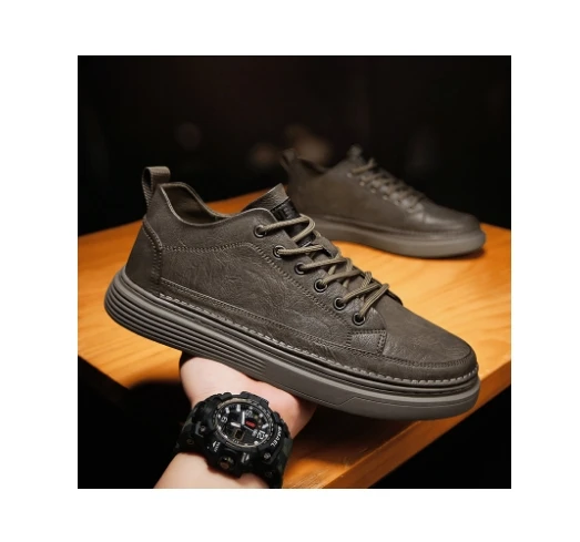 new men's shoes trend all match small leather shoes leather upper casual board shoes
new men's shoes trend all match small leather shoes leather upper casual board shoes