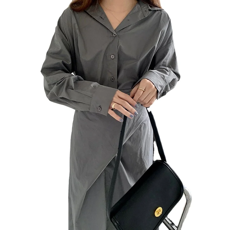 Autumn Women Clothing Loose Casual Waist Tie Shirt Turn Down Collar Long Designer Dresses Luxury Dress, Black, camel, lime green
Autumn Women Clothing Loose Casual Waist Tie Shirt Turn Down Collar Long Designer Dresses Luxury Dress, Black, camel, lime green