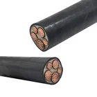 Underground water resistant electrical power wire cable