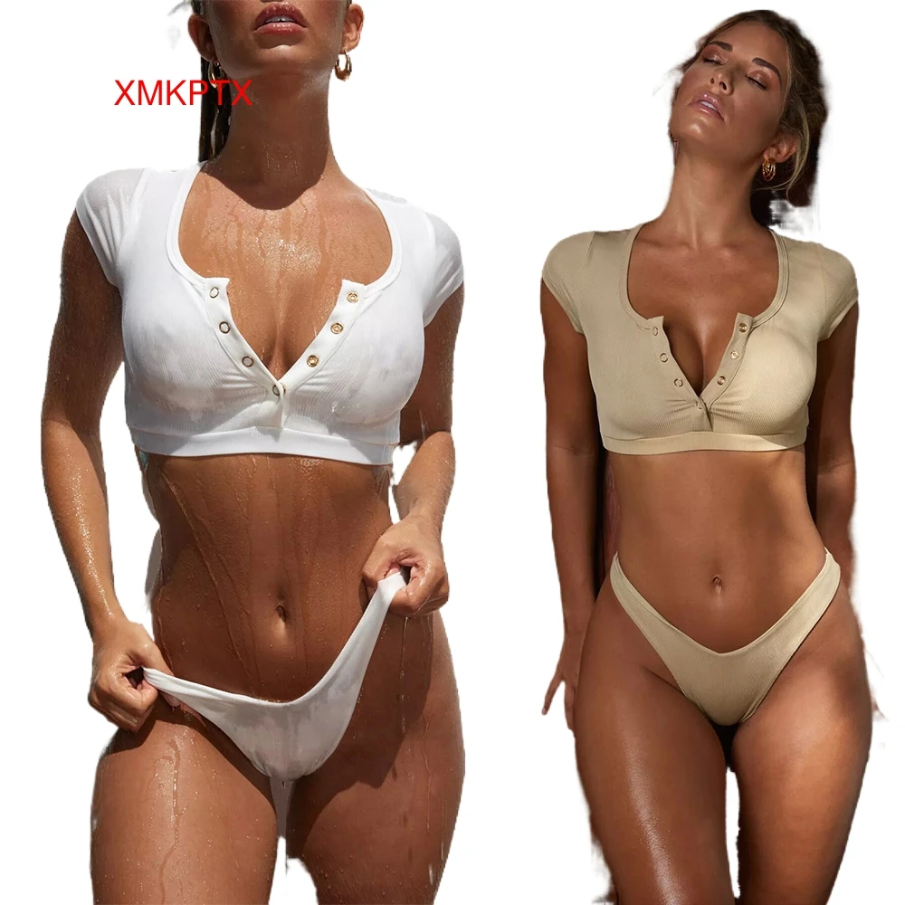 2021 Hot selling sexy quick dry solid color beach wear women sexy bikini two piece swimsuit, Customized color
2021 Hot selling sexy quick dry solid color beach wear women sexy bikini two piece swimsuit, Customized color