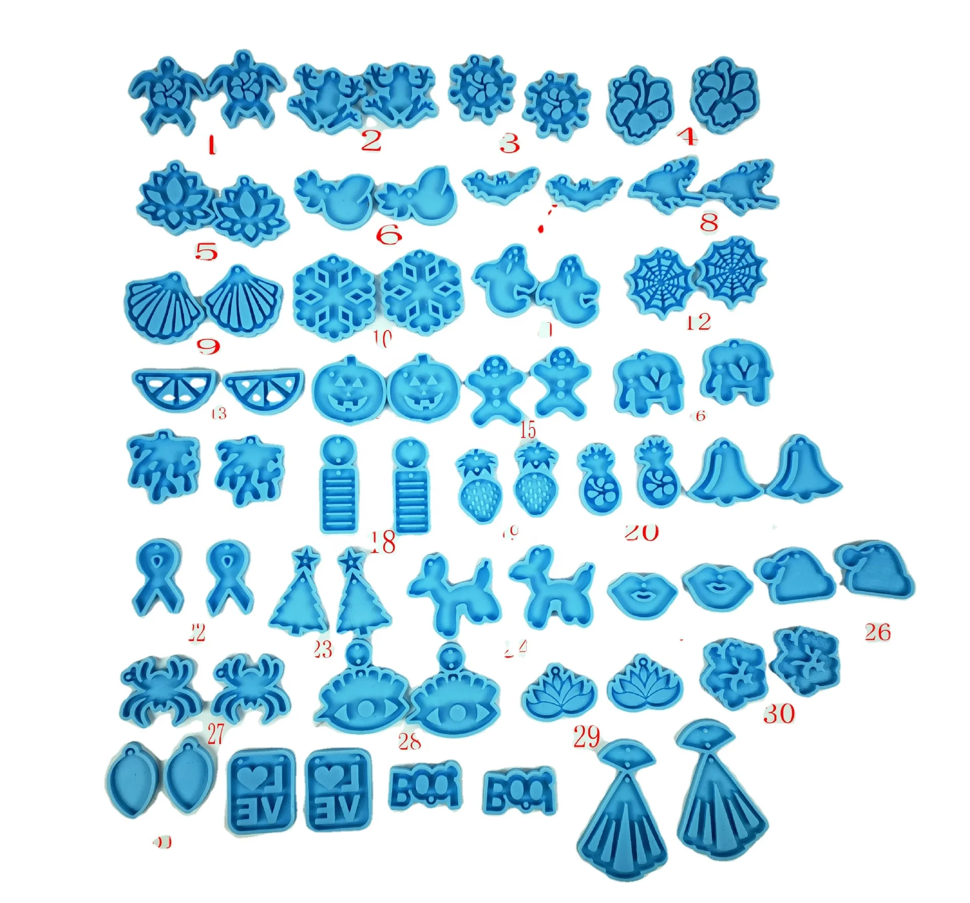 New arrival silicone earring molds DIY earrings molds Christmas Halloween Earrings silicone molds
New arrival silicone earring molds DIY earrings molds Christmas Halloween Earrings silicone molds
