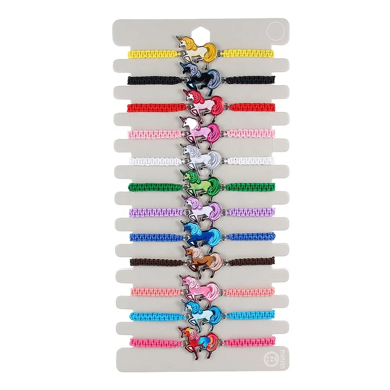 12pcs/Set Enamel Unicorn Charms Bracelet for Women Girl Adjustable Braided Rope Chain Animal Anklet Wristband Jewelry Gift, Picture
12pcs/Set Enamel Unicorn Charms Bracelet for Women Girl Adjustable Braided Rope Chain Animal Anklet Wristband Jewelry Gift, Picture