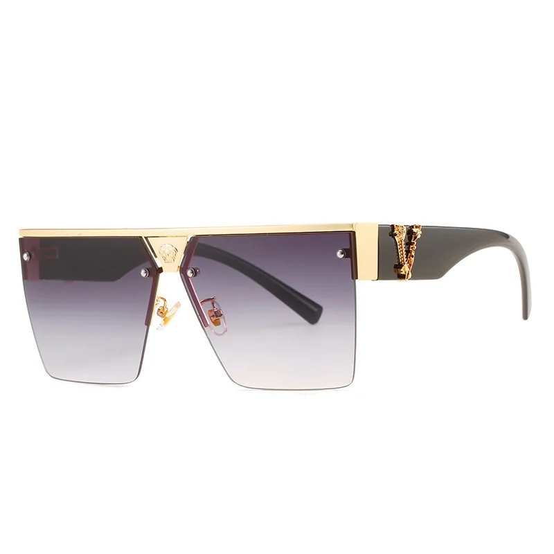 Fashion retro flat top one piece gradient sunglass luxury design square brand sunglasses 2022
Fashion retro flat top one piece gradient sunglass luxury design square brand sunglasses 2022