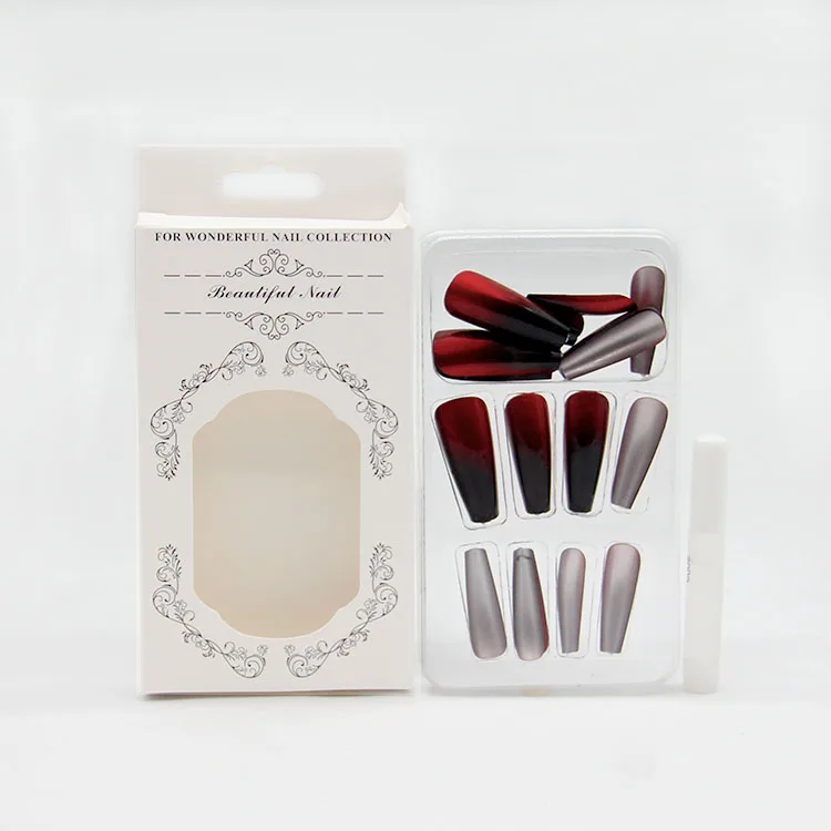 Hot selling Long Press On Nails Nail Luxury Gel Kit Box Custom cajas para press on nails For salon artificial fingernails
Hot selling Long Press On Nails Nail Luxury Gel Kit Box Custom cajas para press on nails For salon artificial fingernails