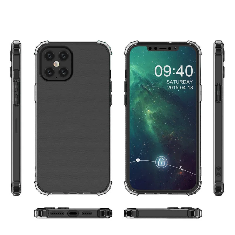 Shockproof Reinforced Corners TPU Phone Case 6.1 inch Back Cover for iPhone 13 pro max 13 mini 12 mini 12 Pro max 2020
Shockproof Reinforced Corners TPU Phone Case 6.1 inch Back Cover for iPhone 13 pro max 13 mini 12 mini 12 Pro max 2020
