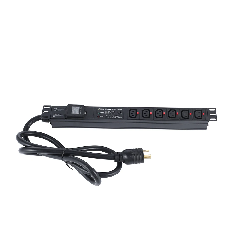 In Stock Low MOQ 3 Light Surge Protection C13 PDU Power Distribution Unit With Meter Surge L6-30P
In Stock Low MOQ 3 Light Surge Protection C13 PDU Power Distribution Unit With Meter Surge L6-30P