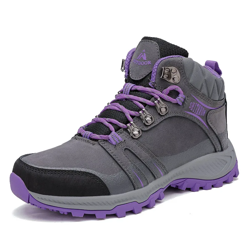 Winter Cotton Warm Outdoor Exploration Hiking Boots Genuine Leather Women Men Fashion Snow Boots Sneakers, Men:blue,black women:purple
Winter Cotton Warm Outdoor Exploration Hiking Boots Genuine Leather Women Men Fashion Snow Boots Sneakers, Men:blue,black women:purple