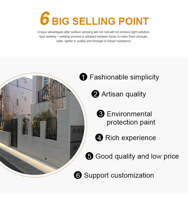 Latest Models Luxury Double Swing Villa Main Iron Gate