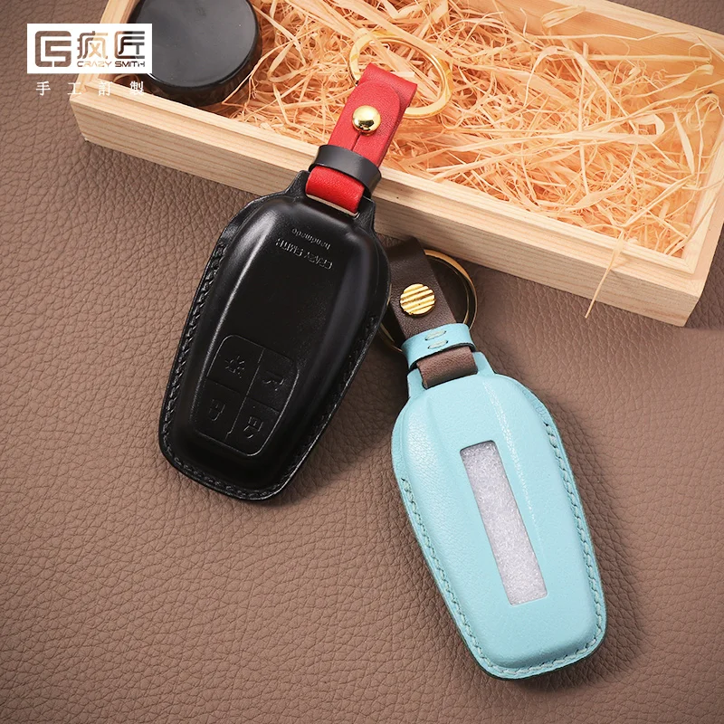 2021 NEW Crazy Smith Hand Sewing High Grade Craft Genuine Leather Smart Car Key Cover Case for Ferrari, 17 color available
2021 NEW Crazy Smith Hand Sewing High Grade Craft Genuine Leather Smart Car Key Cover Case for Ferrari, 17 color available