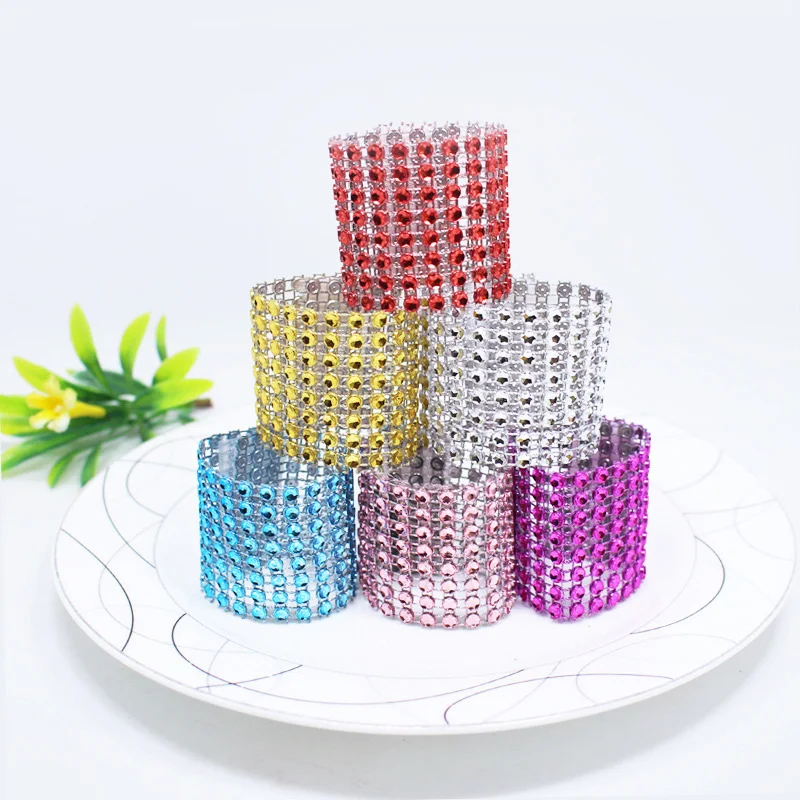 8-row Crystal Diamond Rond De Serviette Decorative Black Modern Wedding Table Napkin Holder Gold Napkin Rings, As shown
8-row Crystal Diamond Rond De Serviette Decorative Black Modern Wedding Table Napkin Holder Gold Napkin Rings, As shown