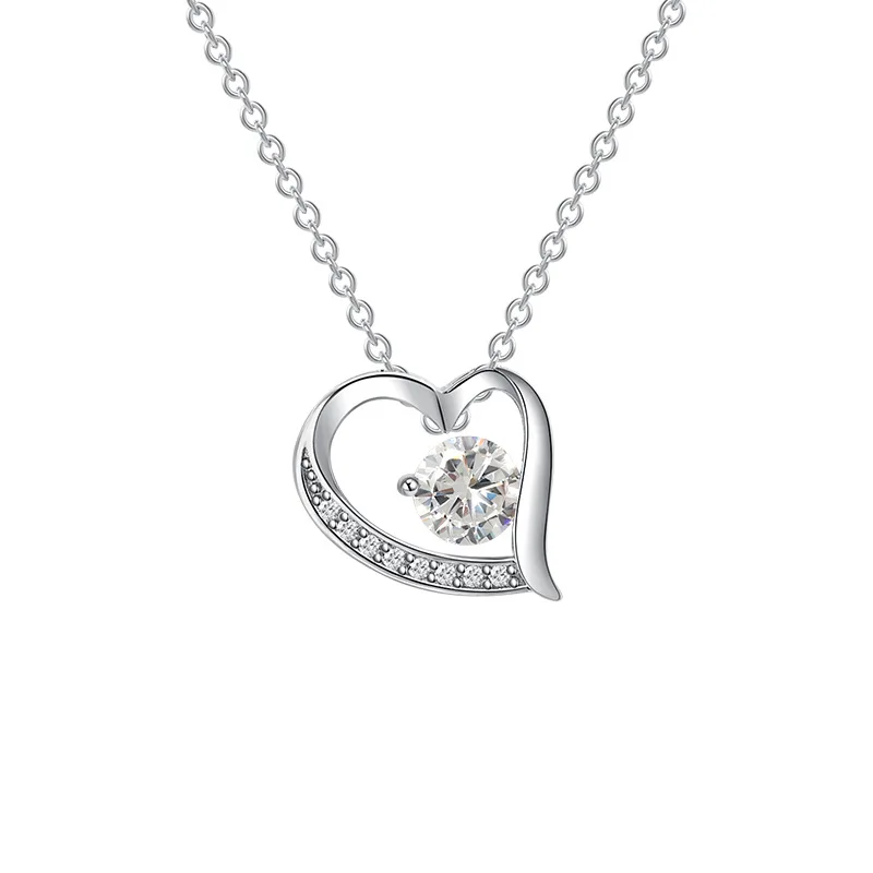 Exquisite Silver Plated Micro Pave Zirconia Heart Pendant Necklace Fashion Rhinestone Crystal Hollow Heart Necklace
Exquisite Silver Plated Micro Pave Zirconia Heart Pendant Necklace Fashion Rhinestone Crystal Hollow Heart Necklace