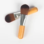 Private Label Skin Care Soft Hair Short Handle Facial Mask Brush Wood Mini Mask Brushes