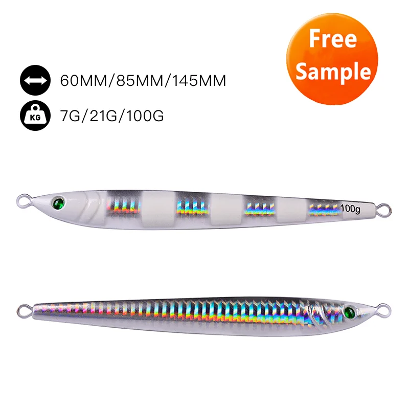 Sea Fishing Lures Metal Lead 100G Jigging Lures Saltwater Hard Metal Lures, 5 colors
Sea Fishing Lures Metal Lead 100G Jigging Lures Saltwater Hard Metal Lures, 5 colors