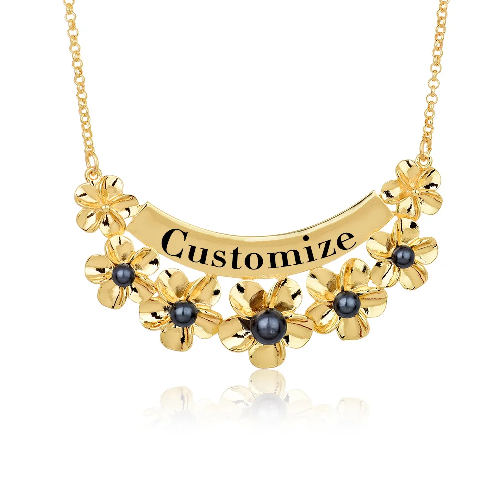 SophiaXuan Hot Personalized Name Pearl Flower Pendant 18K Gold Plated Hawaii Necklace
SophiaXuan Hot Personalized Name Pearl Flower Pendant 18K Gold Plated Hawaii Necklace