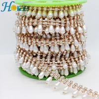 Fashion bling crystal rhinestone chain with white pearl rhinestone cup pearl chain for garment hba008
Fashion bling crystal rhinestone chain with white pearl rhinestone cup pearl chain for garment hba008