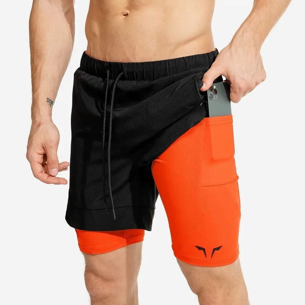 Mens 2 in 1 Two-Layer Active Elasticity Lightweight Quick Dry Jogger Yoga Training Boxing Shorts with Built-in Compression Short
Mens 2 in 1 Two-Layer Active Elasticity Lightweight Quick Dry Jogger Yoga Training Boxing Shorts with Built-in Compression Short
