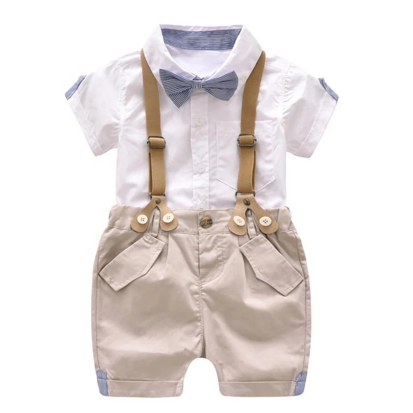 White Short Sleeve Shirt + Shorts +Belt + Bow Formal Birthday Toddler Baby Boy Party Clothes Suit, Khaki, white
White Short Sleeve Shirt + Shorts +Belt + Bow Formal Birthday Toddler Baby Boy Party Clothes Suit, Khaki, white