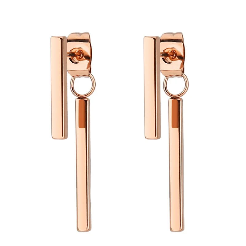 Rose gold Rectang asymmetrical irregularity drop earrings dangle earrings for women stainless steel ladies earrings wholesale, Silver gold rose gold
Rose gold Rectang asymmetrical irregularity drop earrings dangle earrings for women stainless steel ladies earrings wholesale, Silver gold rose gold