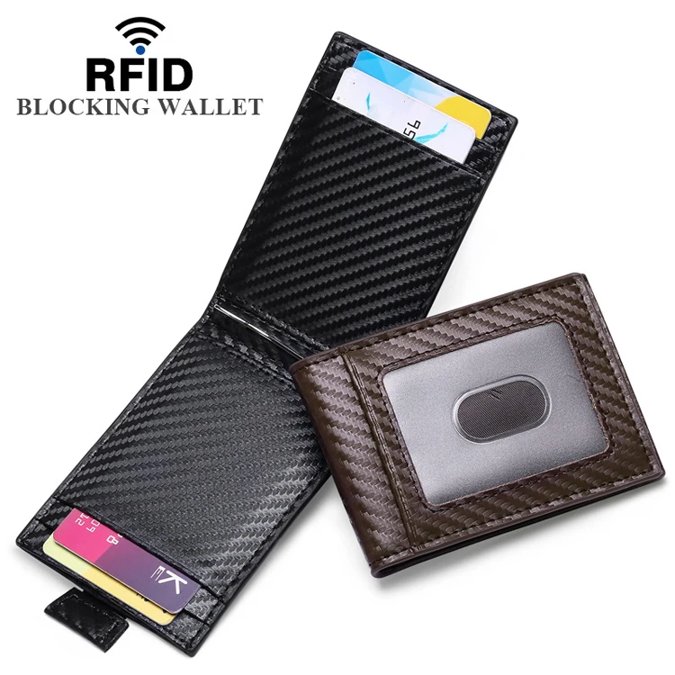 Online shopping custnoomized logo minimalist real carbon fiber leather money clip wallet men's slim wallet, 2 colors
Online shopping custnoomized logo minimalist real carbon fiber leather money clip wallet men's slim wallet, 2 colors