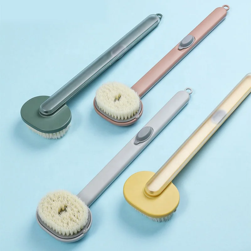 Wholesale Built-in Shower Gel Bath Brush Plastic Long Wand Body Brush Shower Bath Brush
Wholesale Built-in Shower Gel Bath Brush Plastic Long Wand Body Brush Shower Bath Brush