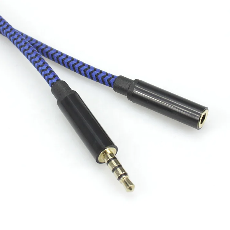 Braided Nylon Gold Plated 3.5mm Female to Male Audio Extension Aux Cable for Headphone
Braided Nylon Gold Plated 3.5mm Female to Male Audio Extension Aux Cable for Headphone