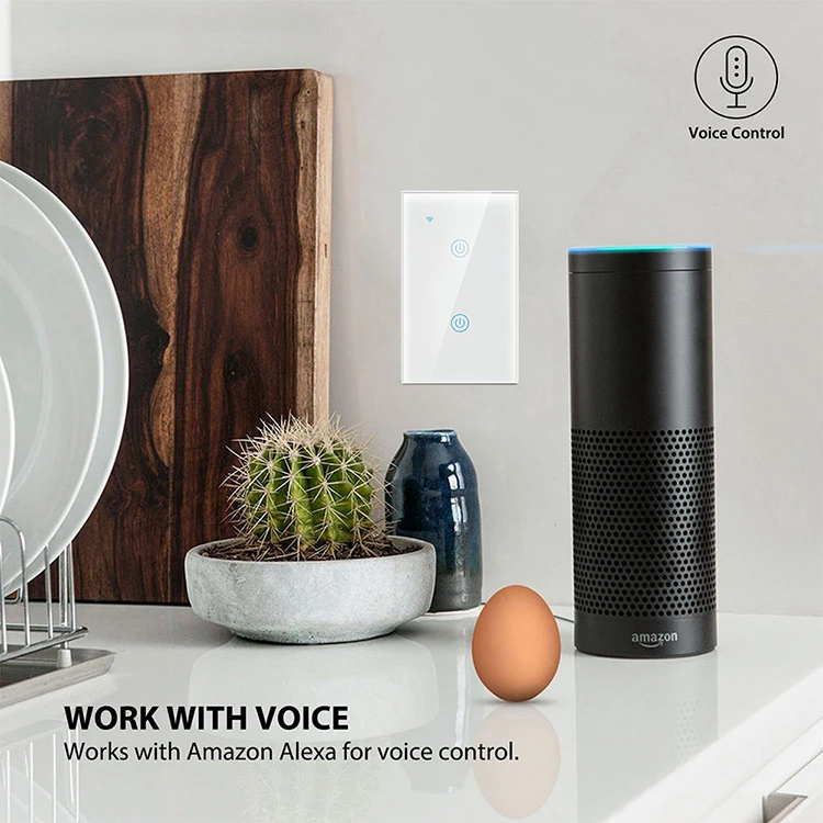 USA asnz smart life wll off wirefree zigbee tuya app concave key capacitive abs glass wall touch switch - ANKUX.COM