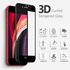 3d universal gummed anti shock screen protective film tempered glass for iPhone 9/8
