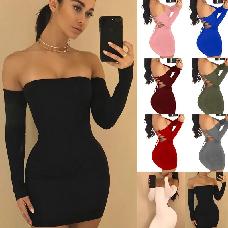 HJ New Fashion Mini Bodycon Off Shoulder Long Sleeve Sexy Plus Size Women Maxi Dress
HJ New Fashion Mini Bodycon Off Shoulder Long Sleeve Sexy Plus Size Women Maxi Dress
