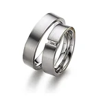 OEM/ODM manufacturer customized military white gold cubic zirconia wedding rings for women