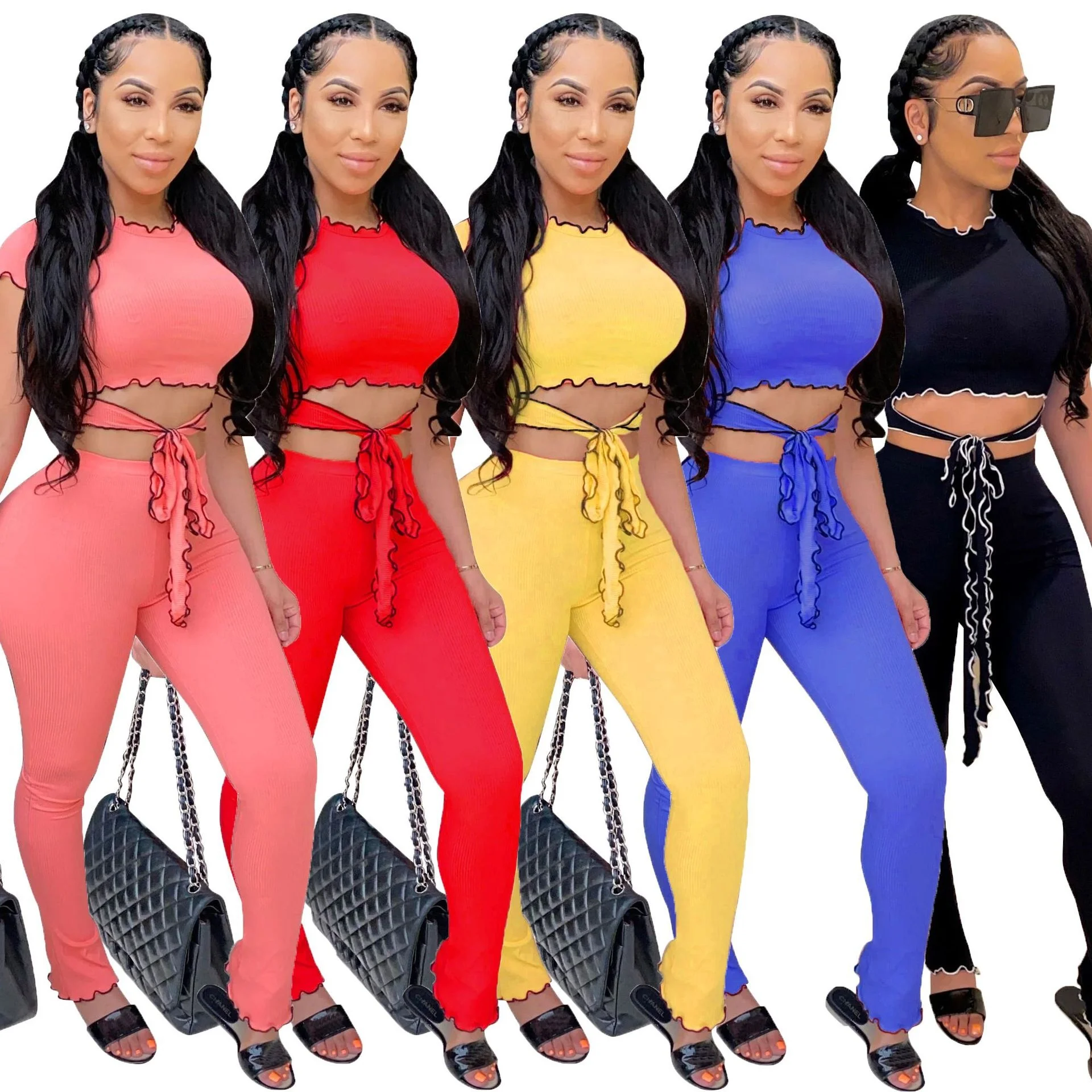 2021 New Design Custom Women Wave Style Seamless Yoga Suit 2 Piece Sports Gym Clothing Fitness Workout With Bandage
2021 New Design Custom Women Wave Style Seamless Yoga Suit 2 Piece Sports Gym Clothing Fitness Workout With Bandage