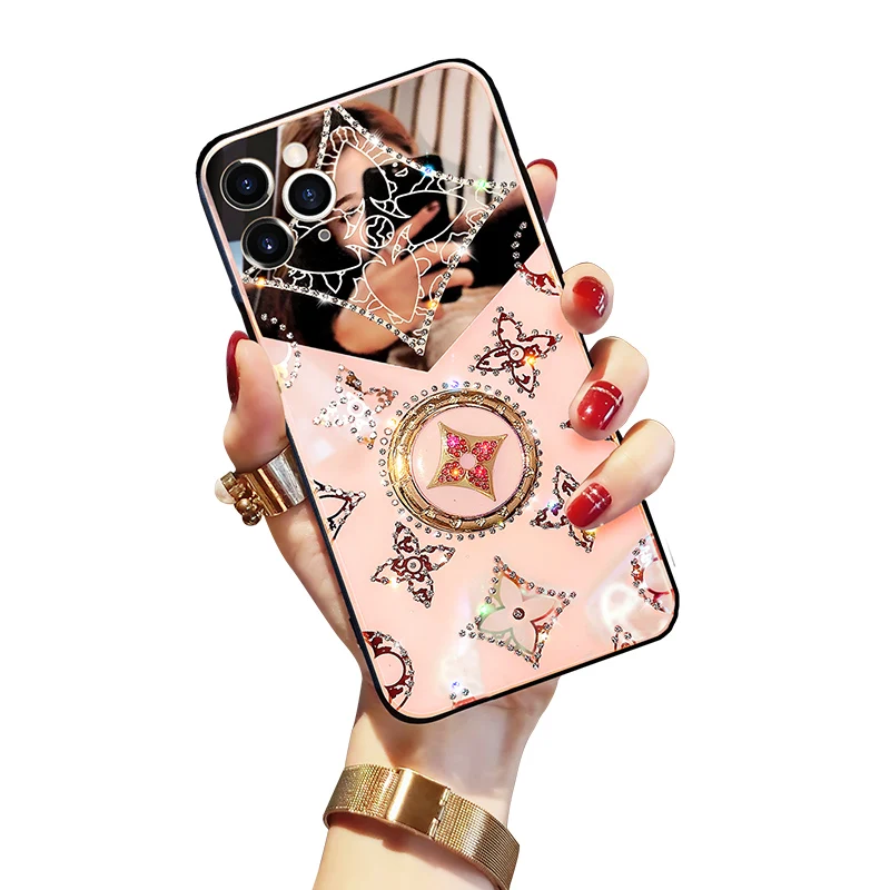 Luxury design HD mirror diamond shock proof bling phone case for iphone 12 wholesale with kicksrtand 11 pro max x xsmax case
Luxury design HD mirror diamond shock proof bling phone case for iphone 12 wholesale with kicksrtand 11 pro max x xsmax case