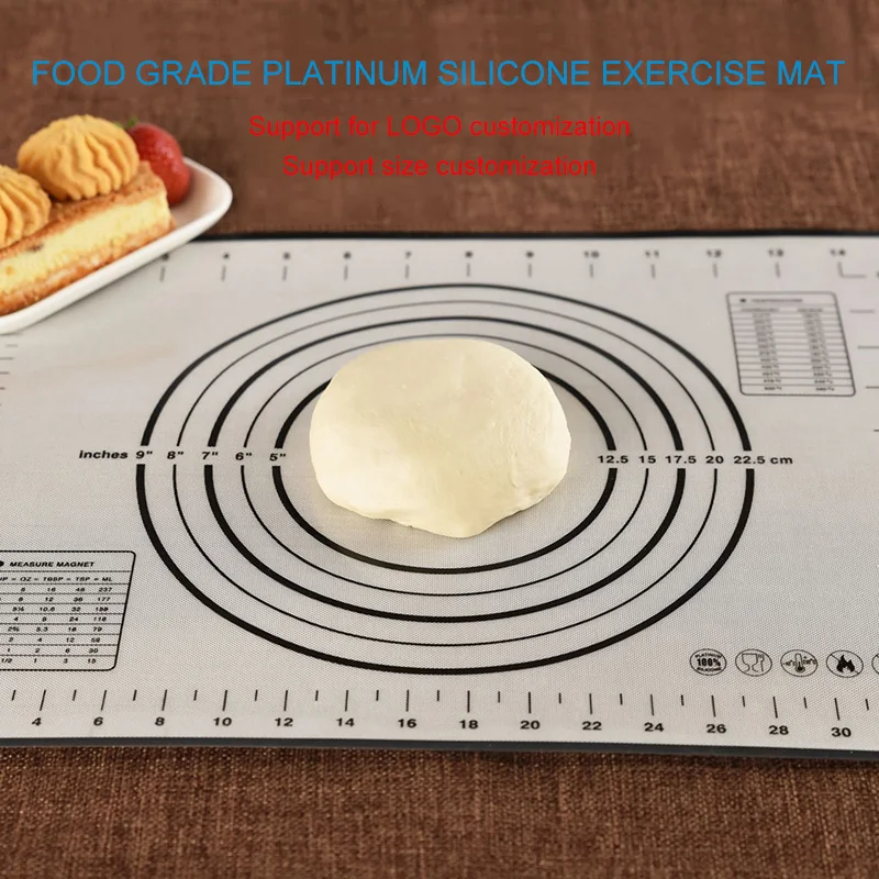 Pastry Mat Sheet Rolling Dough Liner Non-Stick Platinum Silicone Baking Pad Pastry Cake Non-Slip Mat Bakeware Liner Kitchen, Red/black
Pastry Mat Sheet Rolling Dough Liner Non-Stick Platinum Silicone Baking Pad Pastry Cake Non-Slip Mat Bakeware Liner Kitchen, Red/black