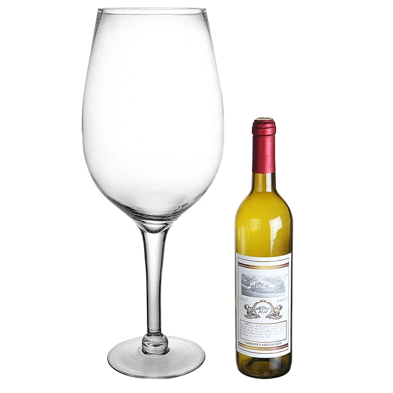 Customized 20 Inch Giant Clear Decorative Hand Blown Wine Glass Novelty Stemware/Champagne Magnum Chiller
Customized 20 Inch Giant Clear Decorative Hand Blown Wine Glass Novelty Stemware/Champagne Magnum Chiller
