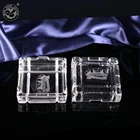 MH-SS004 Square crystal trinket jewelry box with custom engraved