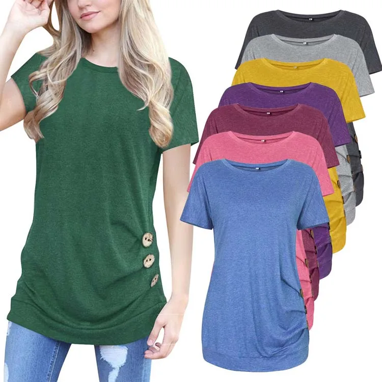 2021 New Fashion Spring Autumn Women Girls Button O-neck Solid Color Long Sleeve T-shirt Casual Slim Blouse Tops
2021 New Fashion Spring Autumn Women Girls Button O-neck Solid Color Long Sleeve T-shirt Casual Slim Blouse Tops
